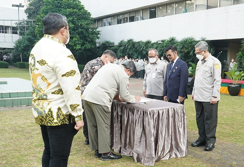 Kementan melalui Direktorat Jenderal Hortikultura menandatangani kerja sama antara PT Galasari Gunung Sejahtera terkait pembangunan pusat riset