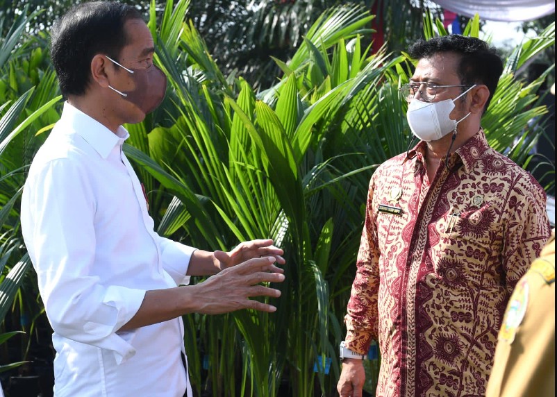 Jokowi dan Menteri SYL. (Foto: Dokumentasi Kementan)