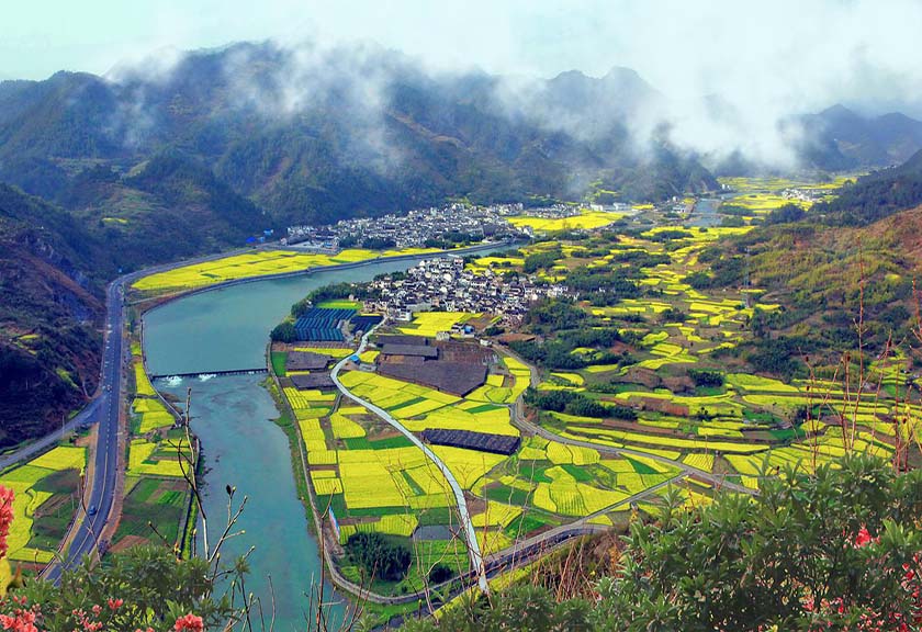 lustrasi lahan pertanian di Anhui, Cina. (Pixabay)