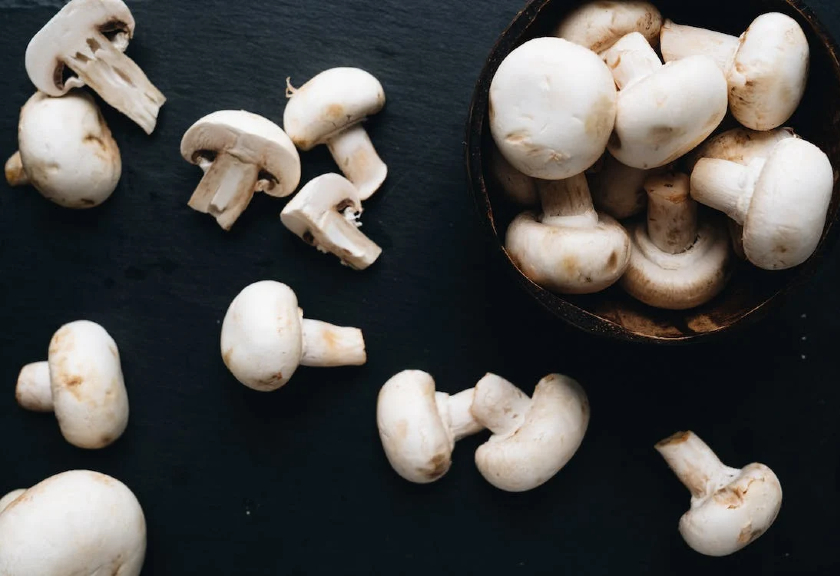 Ilustrasi jamur kancing putih. (Pexels)