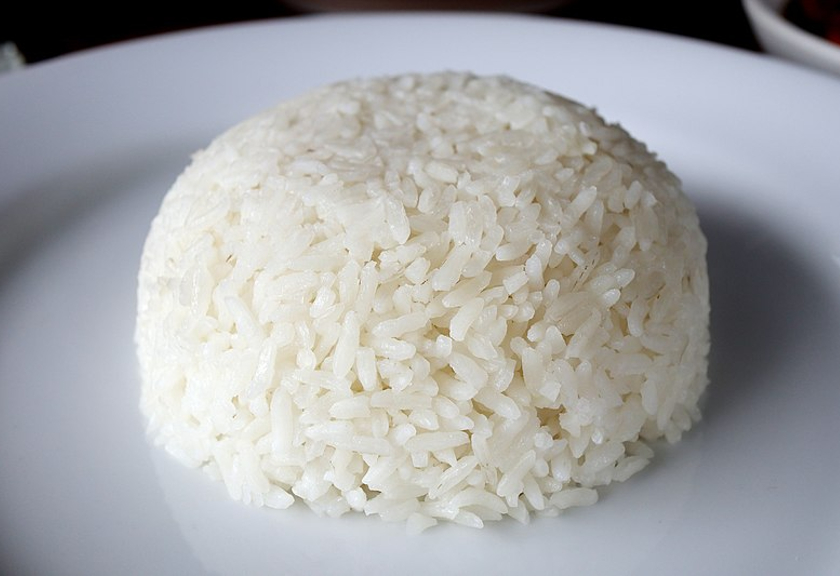 Ilustrasi nasi putih (Wikimedia Commons)