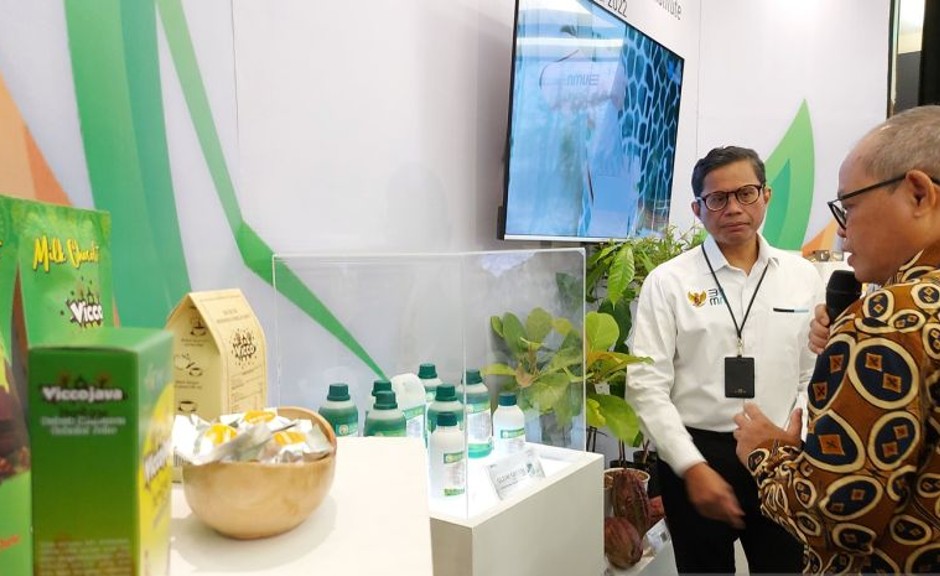 Wakil Menteri (Wamen) Badan Usaha Milik Negara (BUMN) I, Pahala N Mansury menghadiri peluncuran produk hasil riset IP-FRI di Jakarta, Rabu (21/9/2022). (Antara/Aditya Ramadhan)
