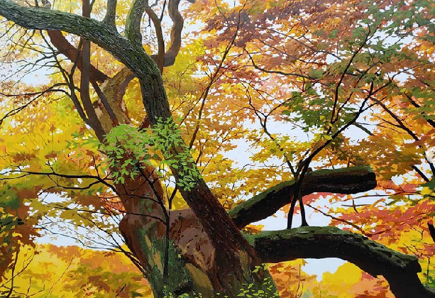 An Jung-hwan gemar membuat lukisan yang menggambarkan hutan yang subur, padang rumput yang tenang dan gunung yang indah.

(An Jung-hwan)