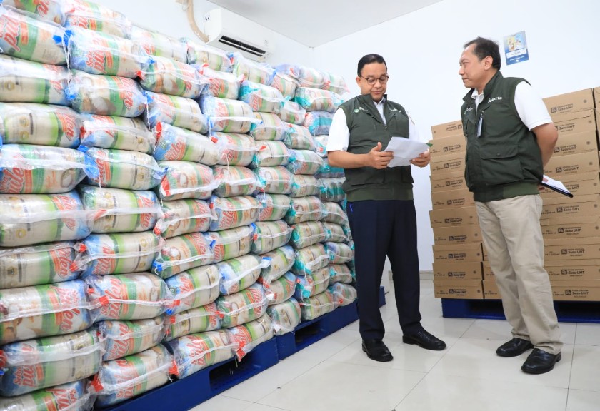 Gubernur DKI Jakarta, Anies Baswedan luncurkan program pangan subsidi (Pemprov Jakarta)