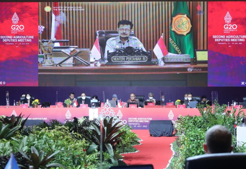 Menteri Pertanian, Syahrul Yasin Limpo dalam acara Global Forum G-20 (Kementan)