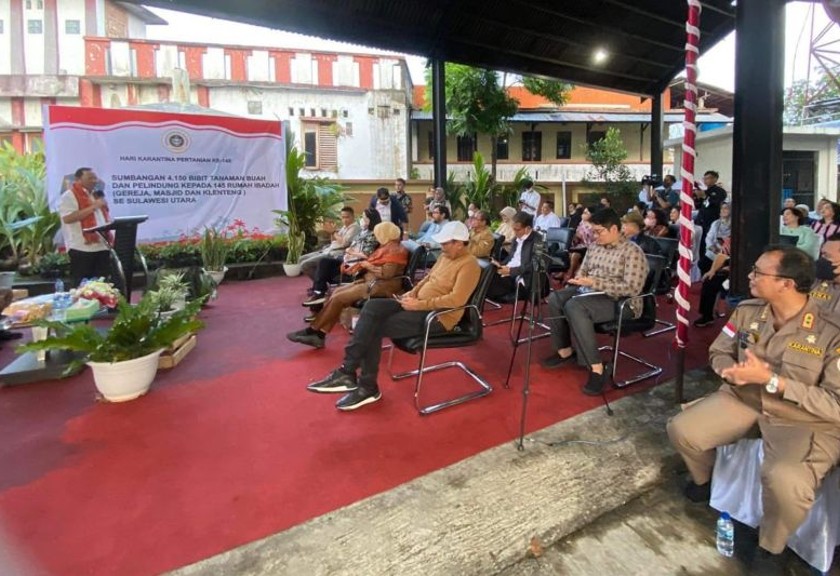 ​​​​Ketua Komisi IV DPR RI, Sudin, saat melakukan kunjungan kerja ke Sulawesi Utara mengatakan, posisi Karantina Pertanian seharusnya di depan Bea Cukai, bukan di belakang. Antara/HO-Karantina Pertanian
