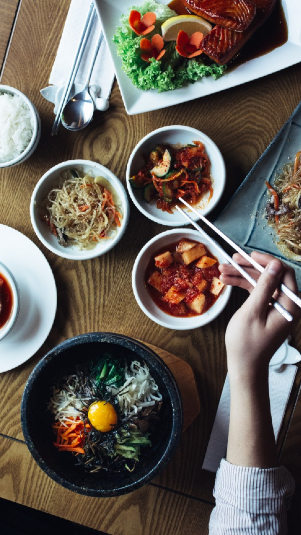 Ilustrasi makanan korea (Pxhere)