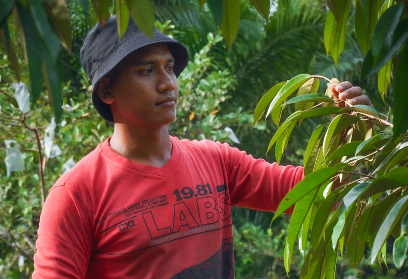 Petani durian asal Bengkulu, Dimas Risqi Pangaribowo (Istimewa)